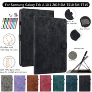 For Samsung Galaxy Tab A 10.1 2019 SM-T510 SM-T515 Magnetic Wallet Card Slot Leather Flip Smart Case Protector Cover
