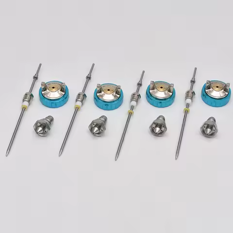 W-101 Spray Gun Nozzle kit 1.0/1.3/1.5/1.8mm Nozzle Needle and Nozzle Cap W101 HVLP Gravity feed Pai