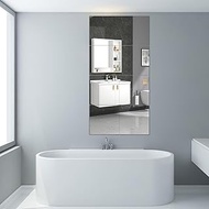 JEOYOO HD Glass Full Length Wall Mirror Tiles - Set Of 8, 8'' X 8'' - Frameless Full Body Mirror For
