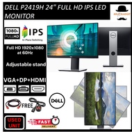 DELL IPS LED / DELL P2419H 24 inch Full HD IPS Professional  LED Monitor