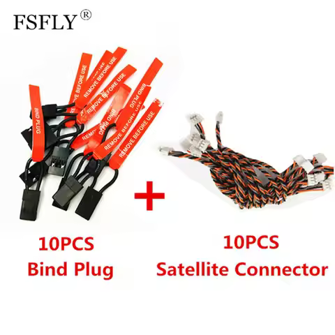 20Pcs Spektrum Bind Plugs & Satellite Connecting Line Cables for AR8000 AR6200 AR6210 AR7000 AR9020 