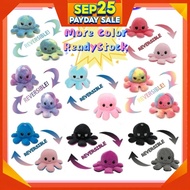 👨‍👩‍👧‍👦MEKIDS👨‍👩‍👧‍👦Reversible Octopus Doll Patung Sotong Octopus Toy Plush TIKTOK Bipolar Plushie S