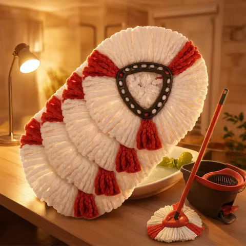 Microfibre Mop for Vileda Turbo 2-in-1, Mop Head for Vileda Turbo Spin Mops Easy Wringing 2-in-1, Sp