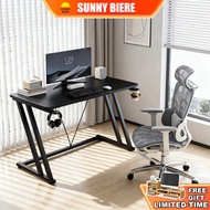 SNB 160/140/120cm Gaming Table Computer Study Table Office Table With Z-Shaped Full Metal Leg
