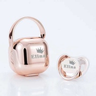 Teethers & Teething Relief MIYOCAR luxurious BPA free CPSIA/CPSC PASS custom name rose baby and paci