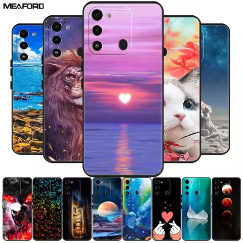 For Tecno Spark Go 2022 Case KG5k KG5j Soft Silicone TPU Shockproof Phone Covers for Tecno Spark 8C