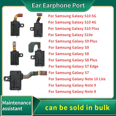 Ear Earphone Port Connector Headphone Jack Audio Flex Cable For Samsung Galaxy S8 S9 S10 Plus S10e N