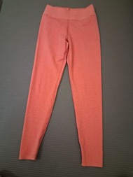 Uniqlo Airism 珊瑚色緊身褲 S 碼