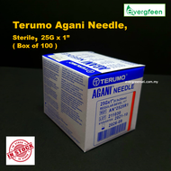 Terumo Agani Sterile Needle 25G x 1" Box of 100 ( Laboratory use )
