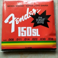 Electric acoustic fender strings 008 set Guitar String Tali Gitar Electric Guitar String