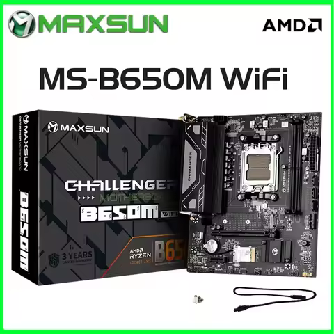 MAXSUN New B650M WiFi Computer components Game motherboard DDR5 M.2 support AMD CPU AM5 7500F/7900X/