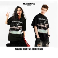 MALIBU NIGHTS DEDARK T-shirt men/women Cotton 300gsm