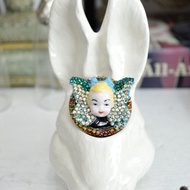 愛麗絲蝴蝶仙子Swarovski水晶裝飾戒指