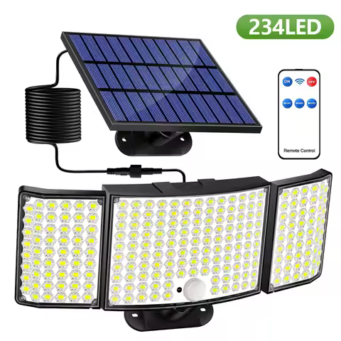 Solar Lights Outdoor 100/172/234 LED Solar Powered Motion Sensor Security Lights Wall Lamp IP65 Wate