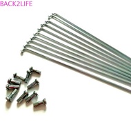BACK2LIFE Bicycle Spokes Flexible Bike Accessories Mountain Bike Road Bike 27.5inch 26inch Stainless