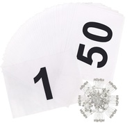 Running Bib Competitor Numbers with Safety Pins, Tearproof Waterproof Running Numbers Paper Tags 5.9
