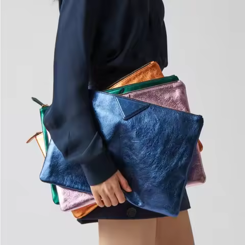 Women Day Clutch Bags Luxury Designer Lady Handbags 2024 new female envelope bags pu leather A4 brie