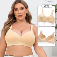 A-G Cup 36-52 cup Plus size bra Leopard Bra wireless  vest front button underwear Push up Seamless L