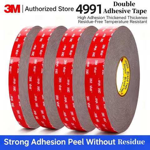 3M 4991VHB Strong Double-Sided Adhesive 3m 2.3mm Thickening High Viscosity Traceless Foam Tape For C