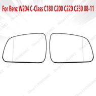 {djtgfju} เลนส์กระจกมองหลังด้านข้างพร้อมอุ่นสำหรับ Benz W204 C-Class C180 C200 C220 C230 2008-2011 2