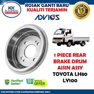 1 Biji - Toyota Dyna 1990 Truck Hiace LH80 LY100 - Advics Rear Brake Drum Belakang - A7R021