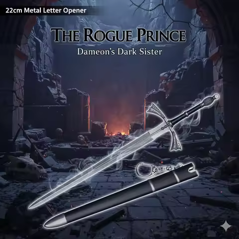 22cm Dark Sister Letter Opener, Daemon Targaryen's Blade, HOTD Metal Prop, Rogue Prince's Valyrian S