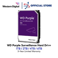 WD Purple Surveillance Hard Drive  ( 1TB / 2TB / 4TB / 6TB / 8TB ) 3.5" SATA HDD