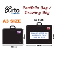 <ARTO A3 Portfolio Bag> Drafting Bag Artist Zipper Art Bag Drawing Bag Size A3 Architecture Fashion 