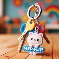 [READY STOCK] ADLIN STORE / ORlGlNAL X CUTE KEYCHAIN KEY WHITE COLOUR