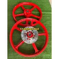 AR80 CUSTOM HUB RED/GOLD/GREEN 1 SET