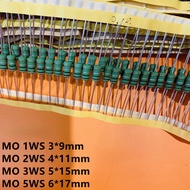 MO2WS 3WS Metal Oxide Film Resistor0.1R 0.22R 0.33R 0.47R 0.5R 1R~100Europe