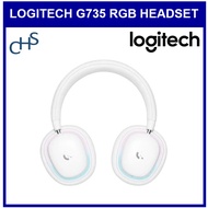 Logitech G735 Wireless Bluetooth Gaming Headset with Mic Rechargeable Lightspeed Off-White 981-00108