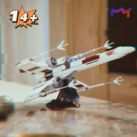 1949PCS Disney X Wing Spaceship Building Blocks Planefighter Model Bricks MOC-75355 Ornament Toys Ki