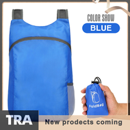 TRA กระเป๋าเป้เดินทางแบบพับได้, กระเป๋าเดินทางแบบ20L สำหรับผู้ชายและผู้หญิงกระเป๋ากีฬาน้ำหนักเบากระเป๋าเป้แบบพับได้กลางแจ้ง