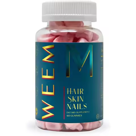 Hair, Skin & Nails Vitamin Supplement with Biotin 5000mcg, Multivitamin Gummies Support Healthy Hair
