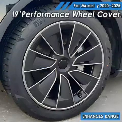 4PCS Hub Cap for Tesla Model Y 19 Inch Performance Full Rims Cover Wheel Cap Hubcap for Gemini Acces