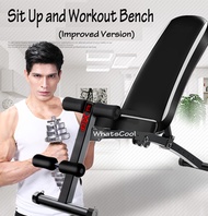 Sit Up Incline Decline Workout Bench Situp Dumbbell Bar Sit-Up Pull Yoga Sport