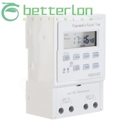 BETTER-LONTIME Programmable Timer, Microcomputer 30A Digital Timer Switch, Smart Home 1Min - 168H Au
