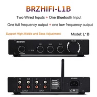 ⭐BRZHIFI Pure Class A 2.0/2.1 Channel Preamplifier High Bass Adjustable Bluetooth 5.0 Decoding Ampli
