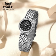 OPK นาฬิกาผู้หญิง2024ใหม่ของแท้ดั้งเดิมของผู้หญิงนาฬิกากันน้ำที่สง่างามสายนาฬิกาโลหะด้วยเพชร