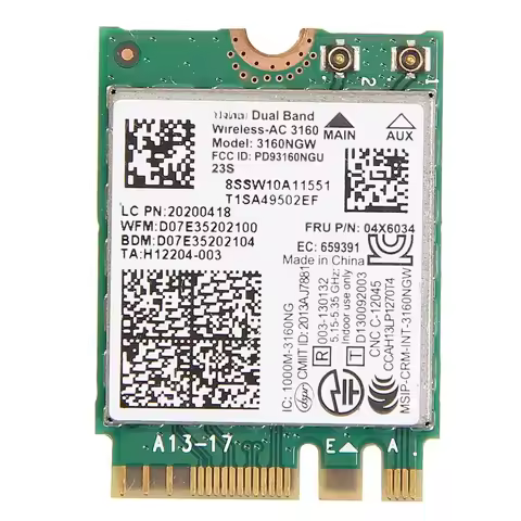 Card for 04X6034 04x6076 lenovo thinkpad Intel 3160 3160NGW AC Dual Band Wireless AC + Bluetooth 4.0