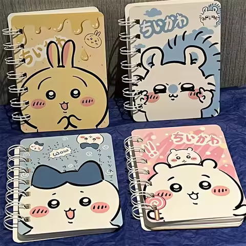Random One Chiikawa Coil A7 Notebook Hachiware Usagi Cartoon Horizontal Line This Lovely Notebook St