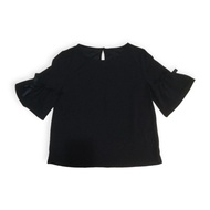 Crazy Angel Black Plain Women's Top