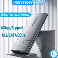 Vention SATA SSD Case 5Gbps NVMe M2 For SATA SSD Case External Hard Drive M-Key B-Key M2 SSD Case