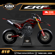 (BISA COD) Decal Stiker Dekal sticker CRF 150 L - Variasi LIs Motor CRF Custom Nama Nomor full body