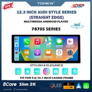 ⚡12.3 Inch 7870S 2K 6-Way 360 Android Player 360⚡7870S 12.3 Blind Spot Monitoring BSM Audi Style 4G 