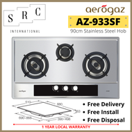 Aerogaz AZ-933SF Stainless Steel Gas Hob 90cm with Safety Valve  (Include Install and Disposal)