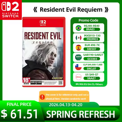 Resident Evil Requiem - 100% New Nintendo Switch 2 Game Deals Official Physical Game Card Adventure 