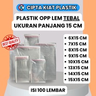 [THICK] OPP PLASTIC GLUE BREAD PLASTIC MONEY PLASTIC | SIZE 6x15 7x15 8x15 9x15 10x15 13x15 14x15 15