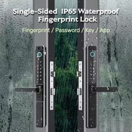 Ultra-Narrow 3.1CM Broken-Bridge Aluminum Fingerprint Lock Smart TTlock Yard Narrow Sliding Door Loc